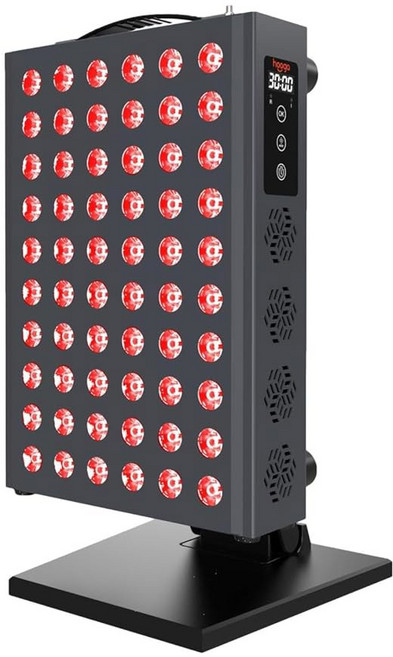 얼굴 및 신체용 후가 레드 라이트 패널 타이머 스탠드가 있는 근적외선 LED 조명 고효율 저레벨 60개(<5mW) 플리커 프리 웰니스 장치 u2013 PRO300