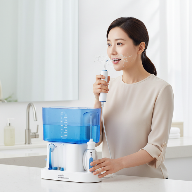 워터픽 구강세정기 WP 70K 가정용 물치실 치간세정 대용량 치석제거기 효도선물 구강세척기 칫솔 치간칫솔