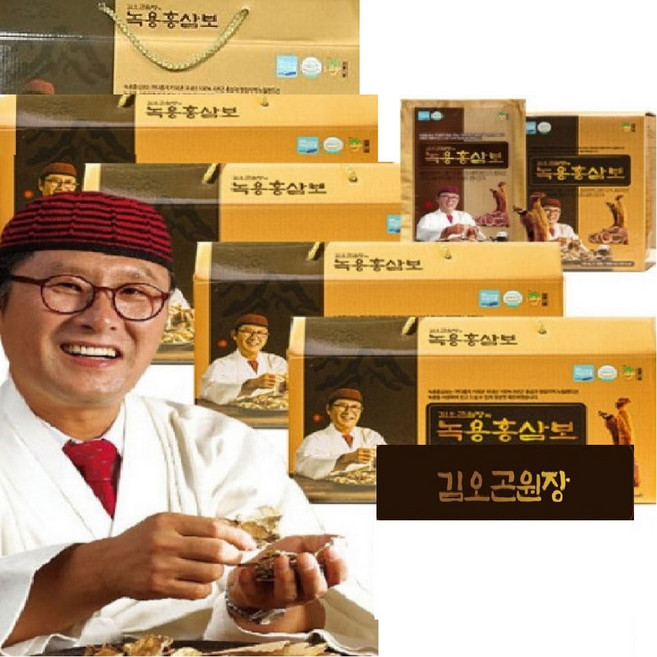 김오곤원장의 녹용홍삼보 70ml x 30포 5박스 사은품증정