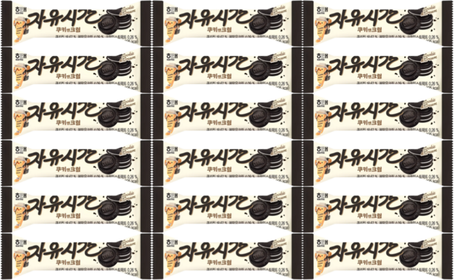 자유시간 쿠키앤크림 미니, 30g, 18개