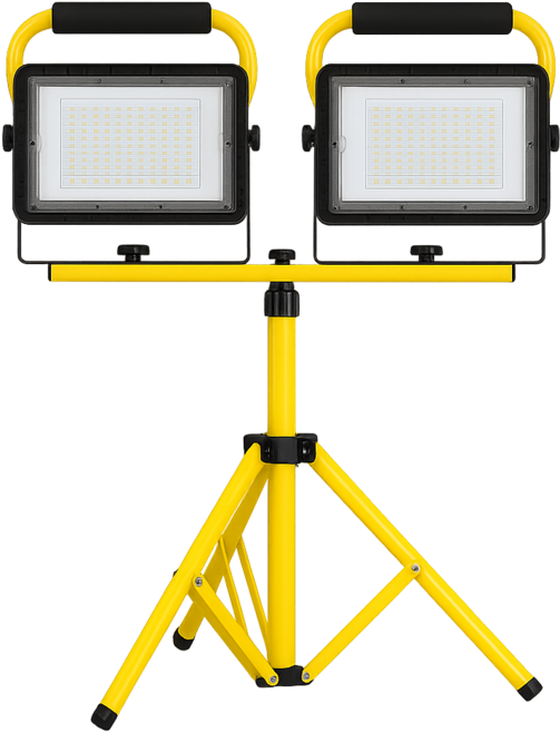 담스플러스 150 W LED 충전식 야외 캠핑 차박 공연 축구장 풋살장 운동장 랜턴 작업등 투광기2개 거치대