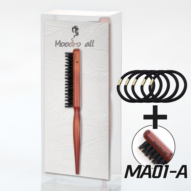 MoodroAll 돈모 백콤 업스타일 브러쉬, 1개, MA01-A