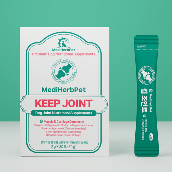 메디허브펫 강아지 관절 슬개골 영양제, 30회분, 뼈/관절강화, 1개