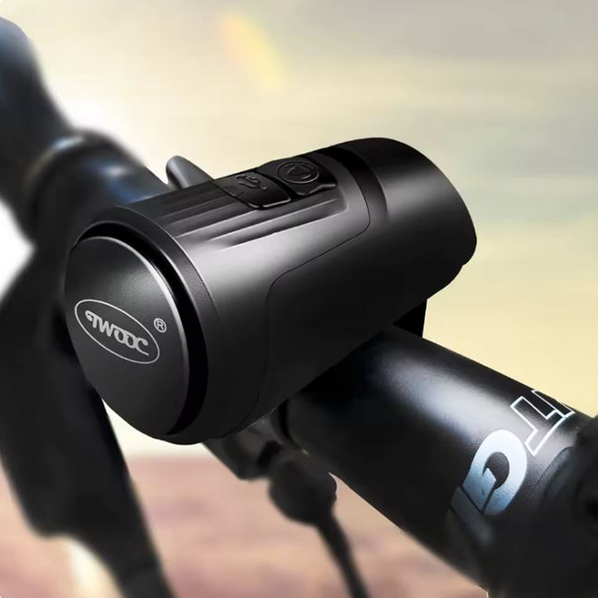 TWOOC 자전거 킥보드 방수 전자벨 경적 클락숀 혼 벨, 1개, BLACK