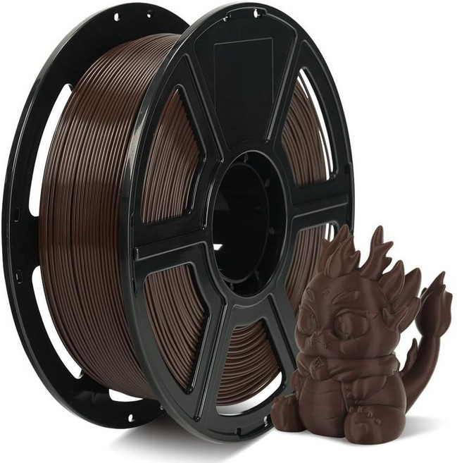 FLASHFORGE PLA 레인보우 코랄 필라멘트, 고속 초콜릿 브라운