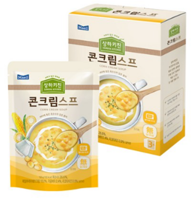매일유업 상하키친 콘크림 스프 3p, 450g, 8개