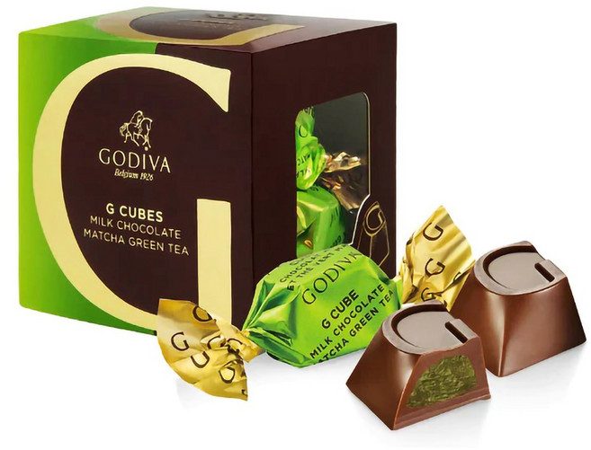 고디바 G큐브 밀크초콜릿 말차 5피스 40g x 6팩 녹차 Matcha