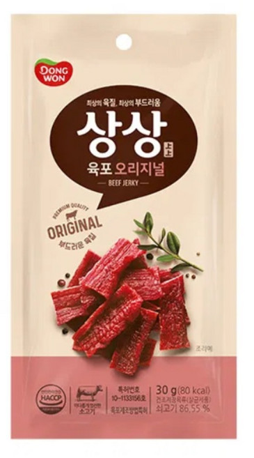 상상육포 페퍼앤솔트, 30g, 60개
