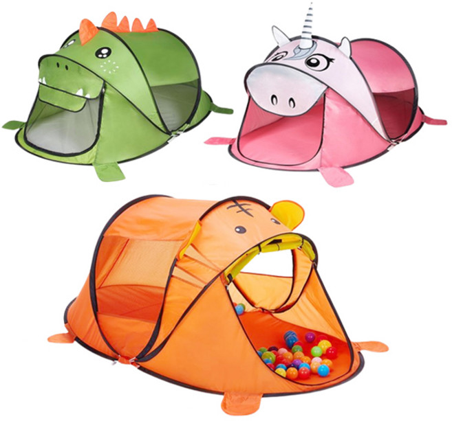 꼬마천사 동물 캐릭터 원터치 팝업 놀이 텐트, 공룡