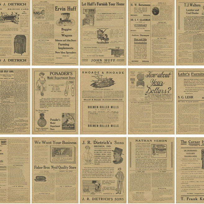 30매 레트로 배경지 세트 빈티지 클래식 랩핑지 페이퍼 다꾸 감성 포스터 영자신문, 03.신문