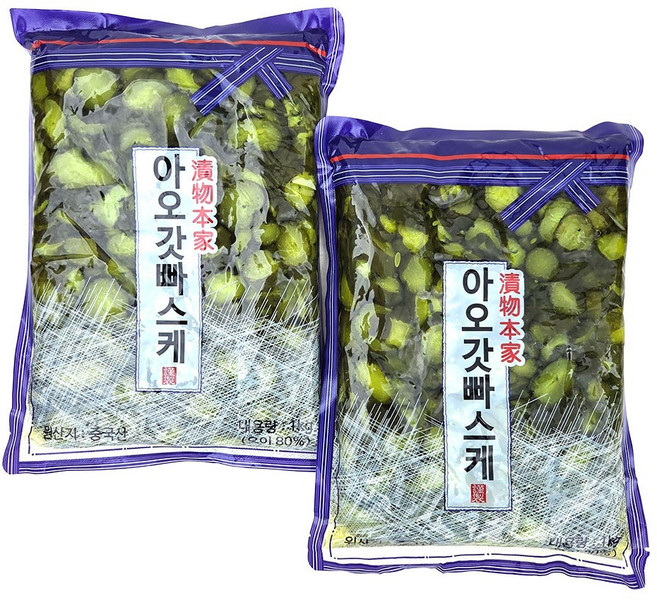 아오갓빠스케 오이절임, 1kg, 2개
