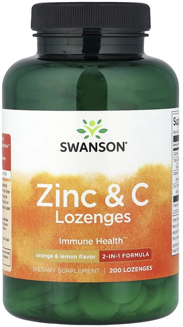 단백질 비타민 철분 마그내슘 칼슘 Swanson 아연 & C 사탕 정제 오렌지 & 레몬 사탕 정제 200정 고루고루섭취해주세요, Swanson아연C사탕정제오렌지레몬사탕정제200정 - 쿠팡