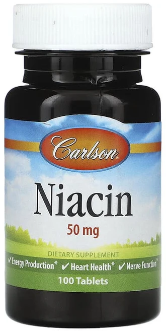 칼슨 나이아신 50mg 100정, 1개 - 쿠팡
