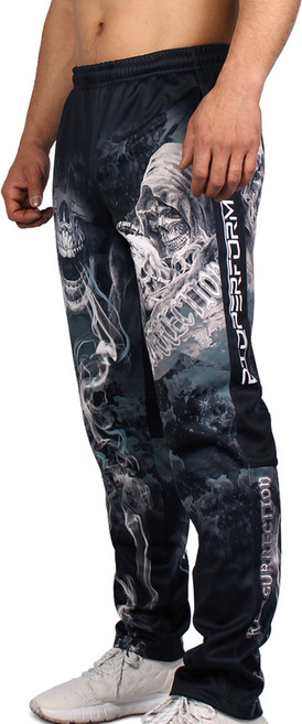 레져렉션 RESURRECTION 트레이닝 긴바지 고기능성 부드러운 착용감 인체공학설계 고해상도 풀그래픽 스포츠 체육복바지 유니크 스컬 디자인 TRP-09