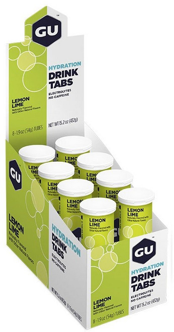 GU ENERGY 水合發泡錠 檸檬萊姆 8入, 1個, 432g