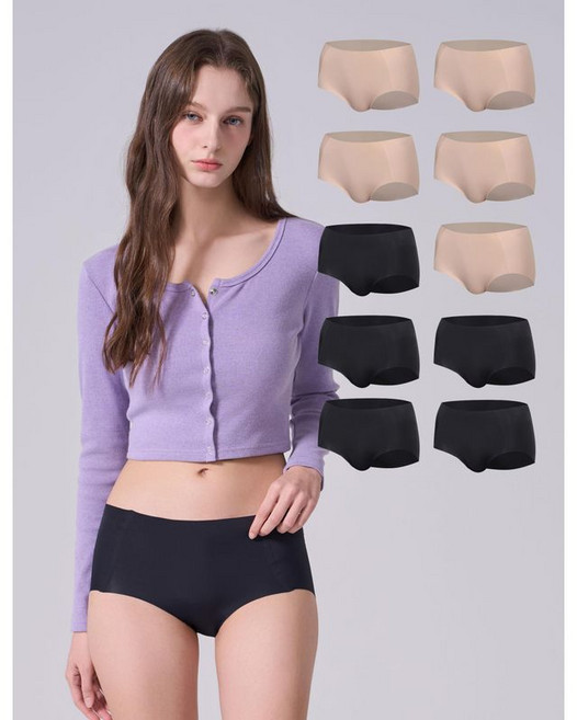 포에버21 여성 프리컷 데일리 팬티 B팩 5종+C팩 5종