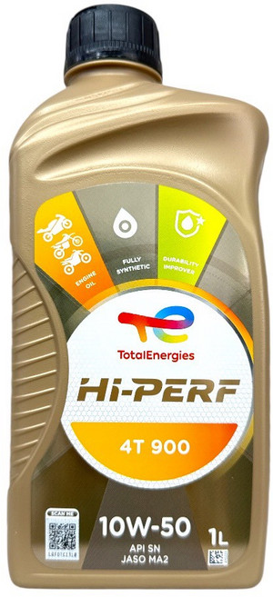 TOTAL Hi-PERF 全合成機油 歐洲製 摩托車機油, 1個, 900 4T 10W50