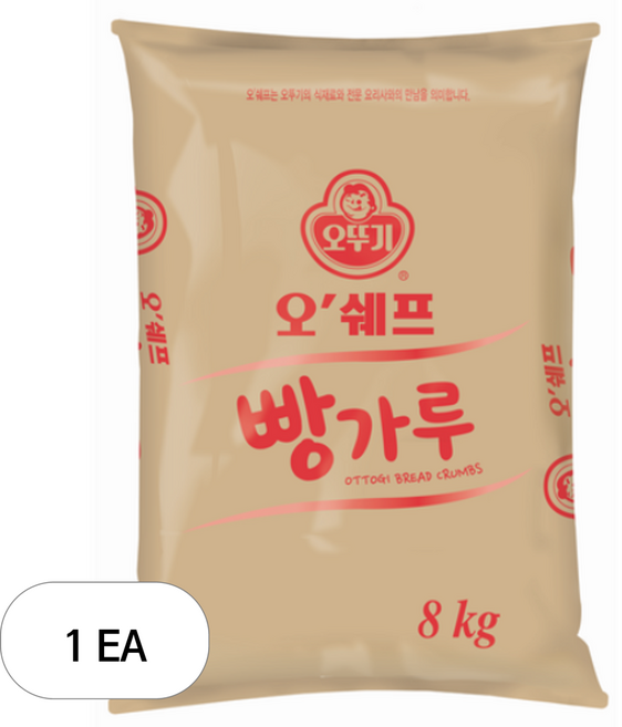 오뚜기 오쉐프 빵가루, 8kg, 1개
