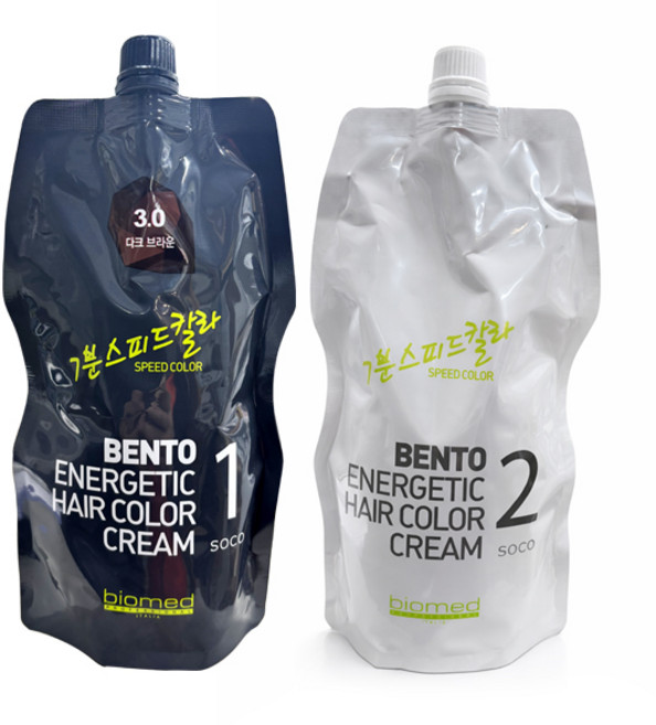 바이오메드 7분 스피드 벤토 에너제틱 칼라크림500g, 바)벤토 에너제틱 7분 스피드-3.0 다크 브라운, 1개