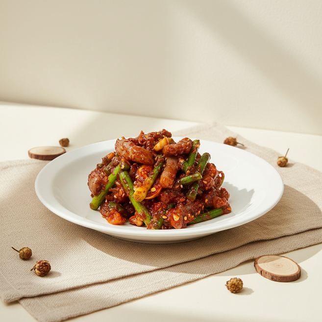 [오수연푸드] 밥도둑신메뉴 낙지쫑무침(비빔젓갈), 1개, 300g