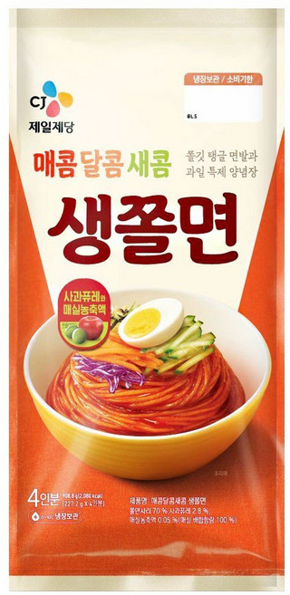 밀당의고수 새콤매콤 쫄면, 908.8g, 5개