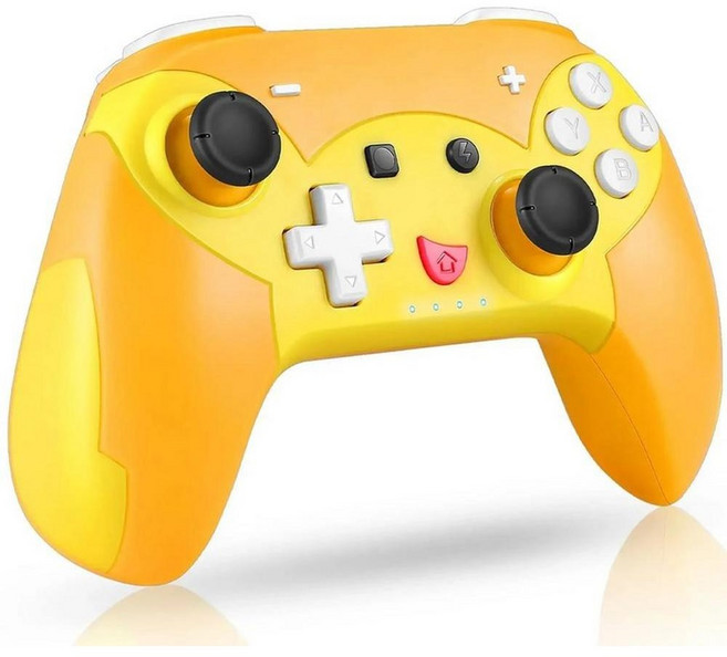 무선 스위치 프로 컨트롤러 게임 제어 축 자이로터보조이스틱이있는 패드, S600-Pikachu, 1개, 6) S600-Pikachu, 1. S600-Pikachu