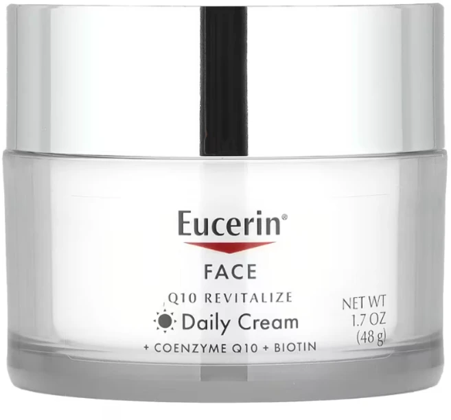 비오틴 페이스 데일리 크림 주름 개선 Eucerin Q10, 48g, 1개 - 쿠팡