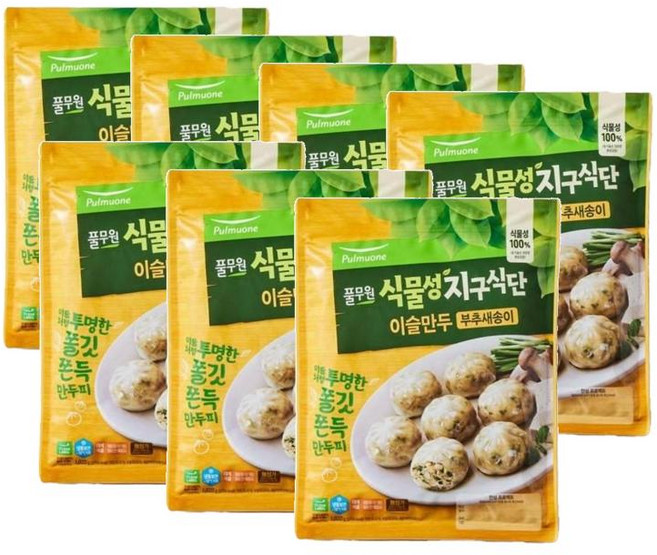 풀무원 식물성지구식단 이슬만두 부추새송이, 7개, 1.02kg