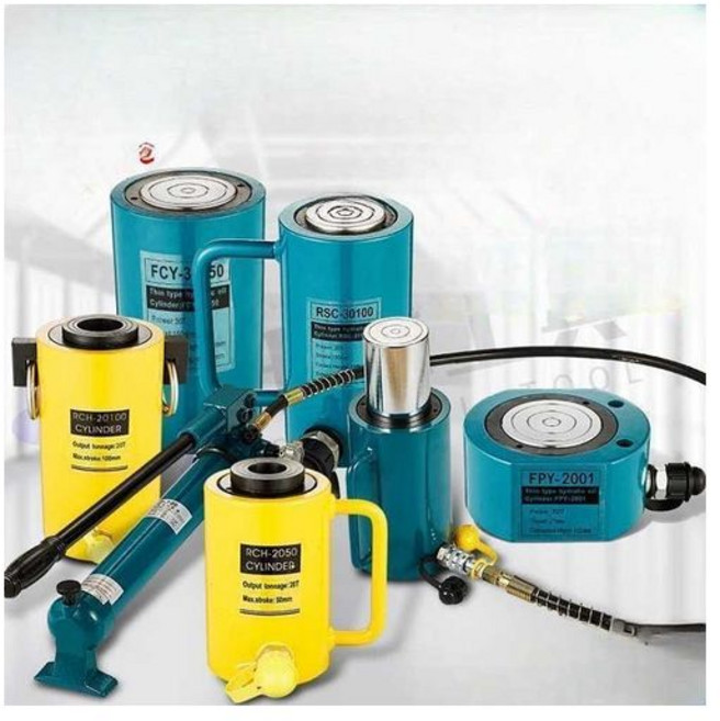 수동 자키 관통 램 유압 잭 센터홀램 플런저 30톤, 1개, 30T쇼트형(스트로크50mm)+700수동펌프