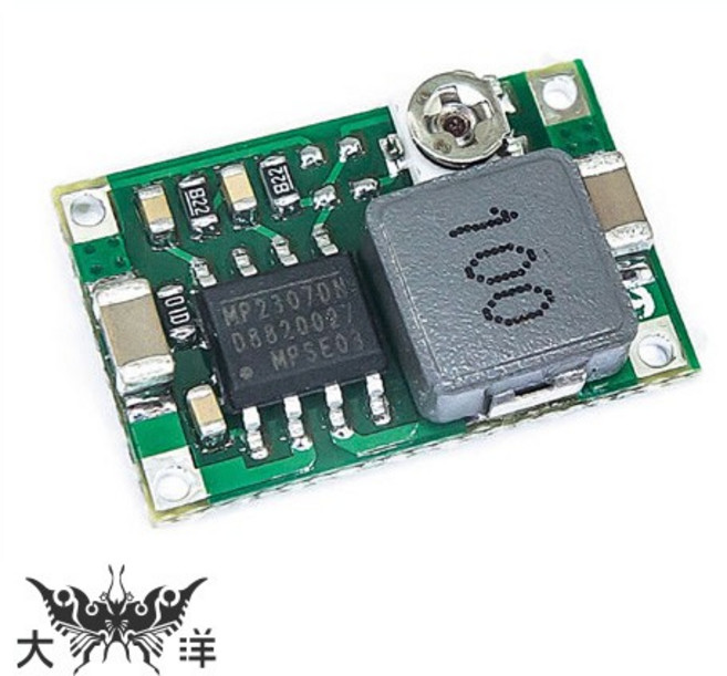 DC-DC 降壓模組 DC4.75~23V 轉 1~17V 2A, 1個