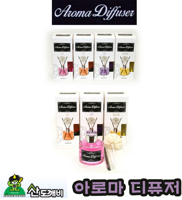 산도깨비 아로마 디퓨저 피치/체리/라벤더/망고&자스민 예쁜디퓨저 실내용 액체형 비치형
