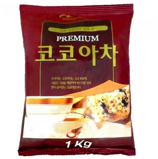 대호식품대호프리미엄코코아차1kgx6봉, 6개