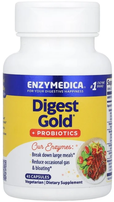 엔자이메디카 다이제스트 골드 플러스 프로바이오틱스 45 캡슐, 45개, 1병 - 쿠팡