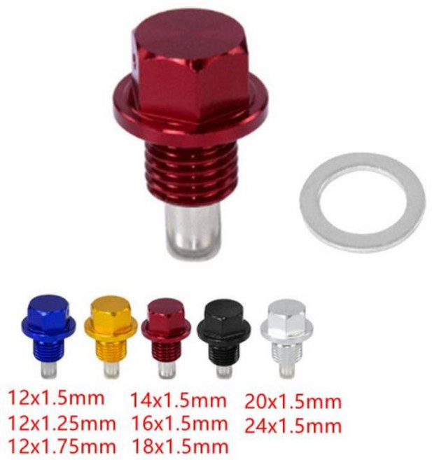 1x 엔진 마그네틱 오일 드레인 플러그 나사 너트 섬프 M14 (8 가지 크기 가능), 04 금, 03 M24x1.5