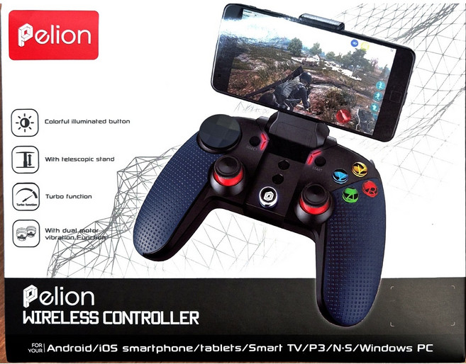 모바일 PC 유선 무선 컨트롤러 게임패드 블루투스조이스틱, 1개, CX-9116<다크블루>