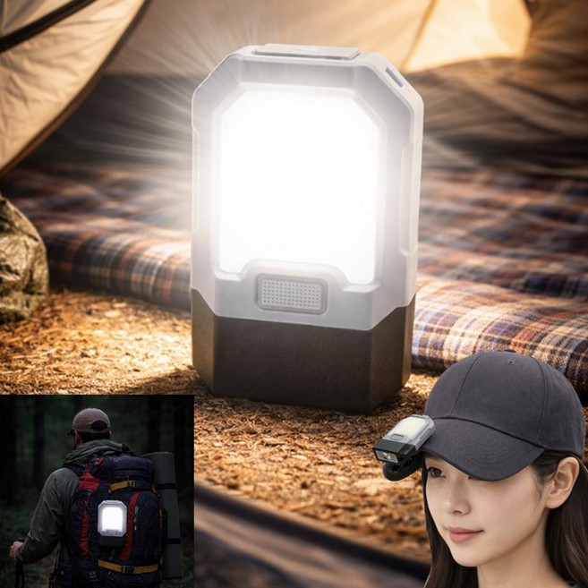 COB XPE LED 충전식 클립 모자 랜턴 멀티 야외 헤드랜턴 캡라이트 G029, 1개, 상세페이지 참조