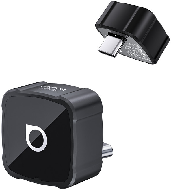 오토캐스트 3in1 무선 안드로이드 오토 무선 카플레이 아이폰 AirPlay 화면 미러링 지원 미니 어댑터, 블랙, CP88-TC5 / C타입 지원