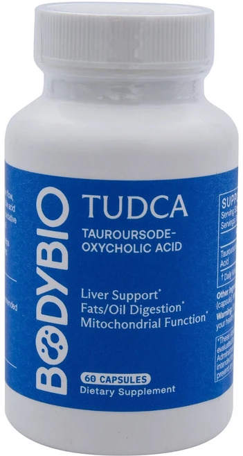 BodyBio Tudca Pure Tauroursodeoxycholic Acid 간 건강 및 용 60정 117594, BodyBio Tudca Pure Tauroursode - 쿠팡
