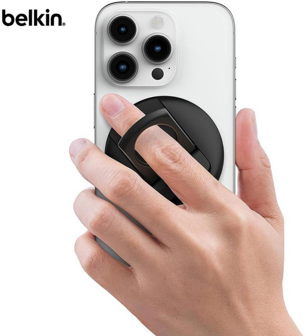 벨킨 휴대폰 거치대 맥세이프 그립톡 노트북 마운트 블랙, [02]화이트