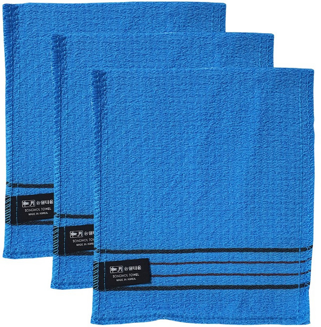 [자취몰]송월타월 다이아몬드 때밀이 때타올60 마사지강도 강함, 3개, 블루, 1개입