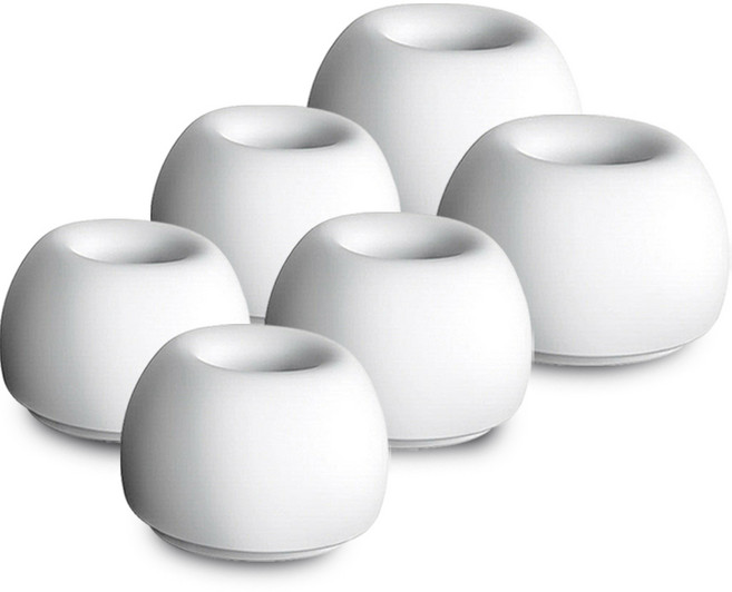 더조은셀러 스윗팁 실리콘 이어팁 대 중 소 XXS XS S M L 6P 사이즈별 에어팟 프로3 호환, 화이트(에어팟 프로3), 1세트