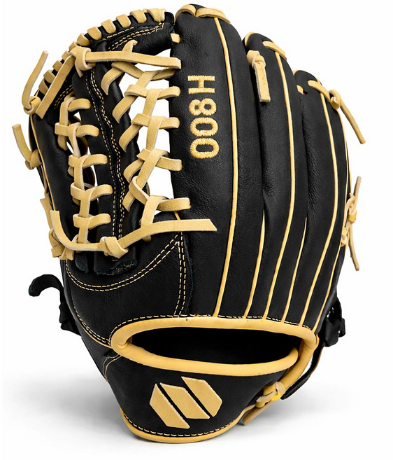 썬버드 NEW 스페셜오더 12.5인치 천연가죽 외야 올라운드 야구 글러브 H800, 1개, 블랙