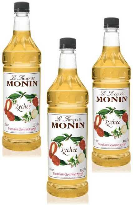 모닌 리치 시럽 Monin Lychee Syrup, 3개, 1L
