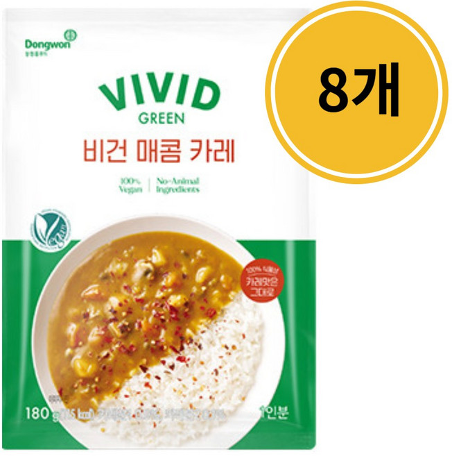 동원 비비드키친 비건 라구, 8개, 100g