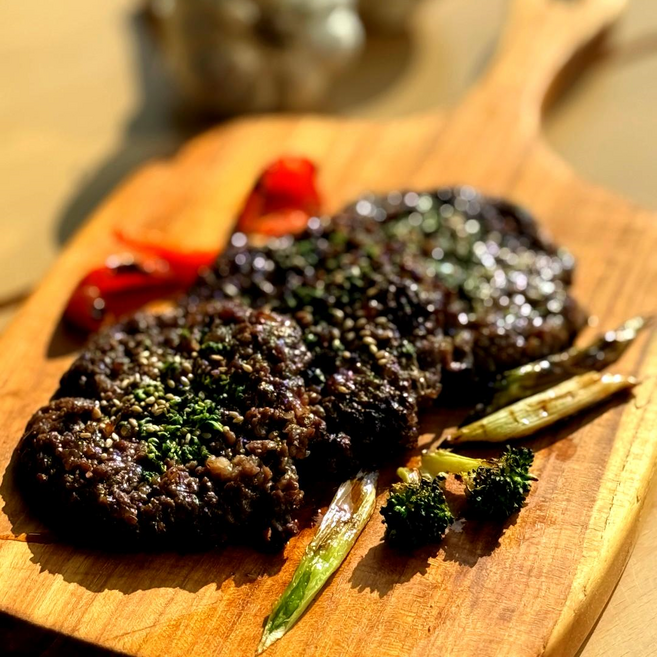 [백두산떡갈비]담양 전통 수제 한우 떡갈비 600g(100g 총 6개/2~3인분), 600g, 1개