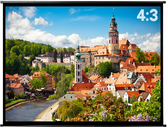 마루느루 빔프로젝터 스크린 족자형 빔스크린 40인치 ~ 125인치, 01. 4대3 스크린(가방X) 125인치_EX312