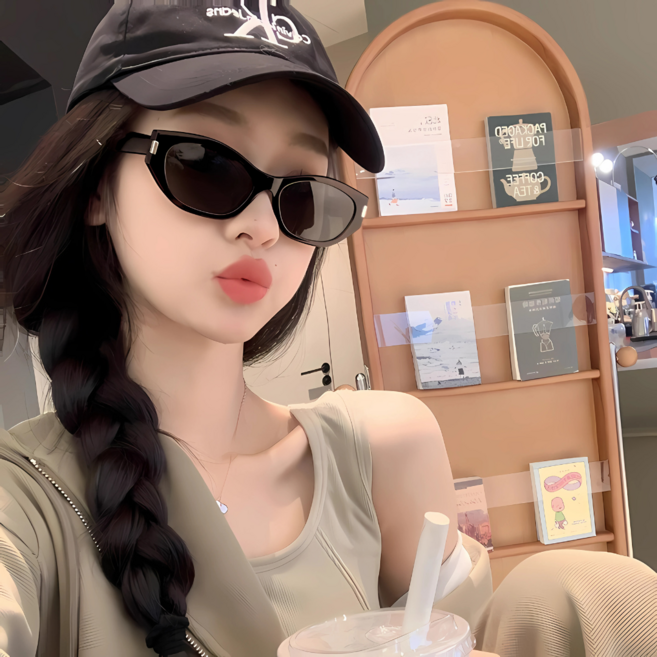 Blissora 캣아이 선글라스 뿔테 편광 여성썬글라스