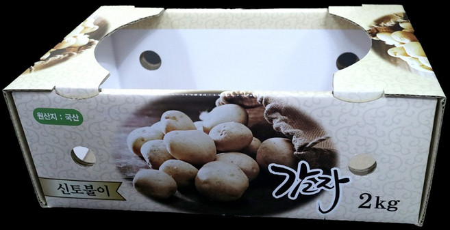 감자 박스 2KG(1묶음-50장), 50개