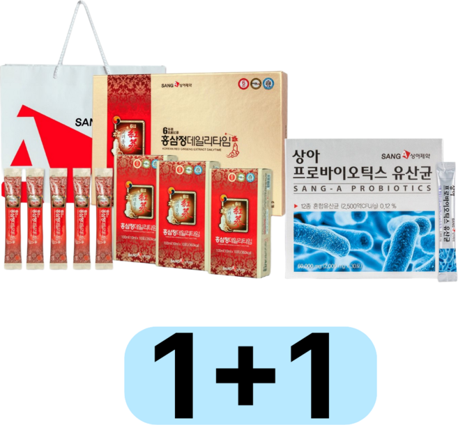 상아제약 홍삼정데일리타임 프로바이오틱스 유산균, 1개, 300ml