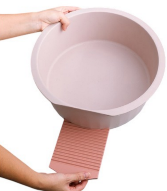 빨래판 수납 대야 빨래 과일 세척 다용도 활용 바닥 수납 대야 바구니 3가지 색상, 1개, 회색(그레이)